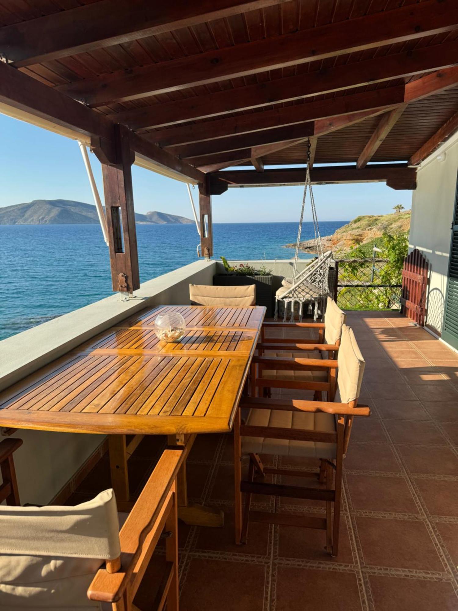 Tholos Alexandra'S Beachfront House Kavoúsion 외부 사진