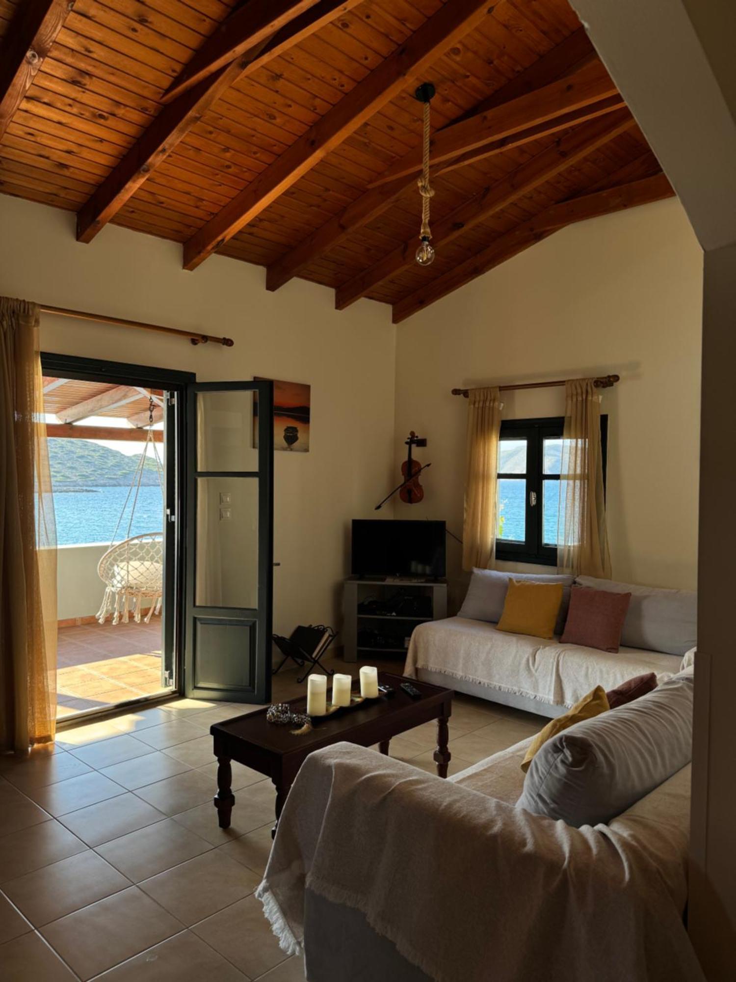Tholos Alexandra'S Beachfront House Kavoúsion 외부 사진